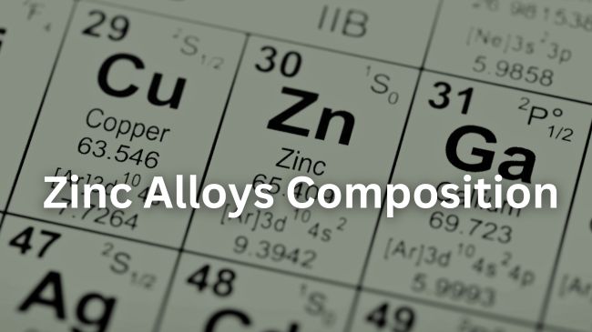 composición de aleaciones de zinc