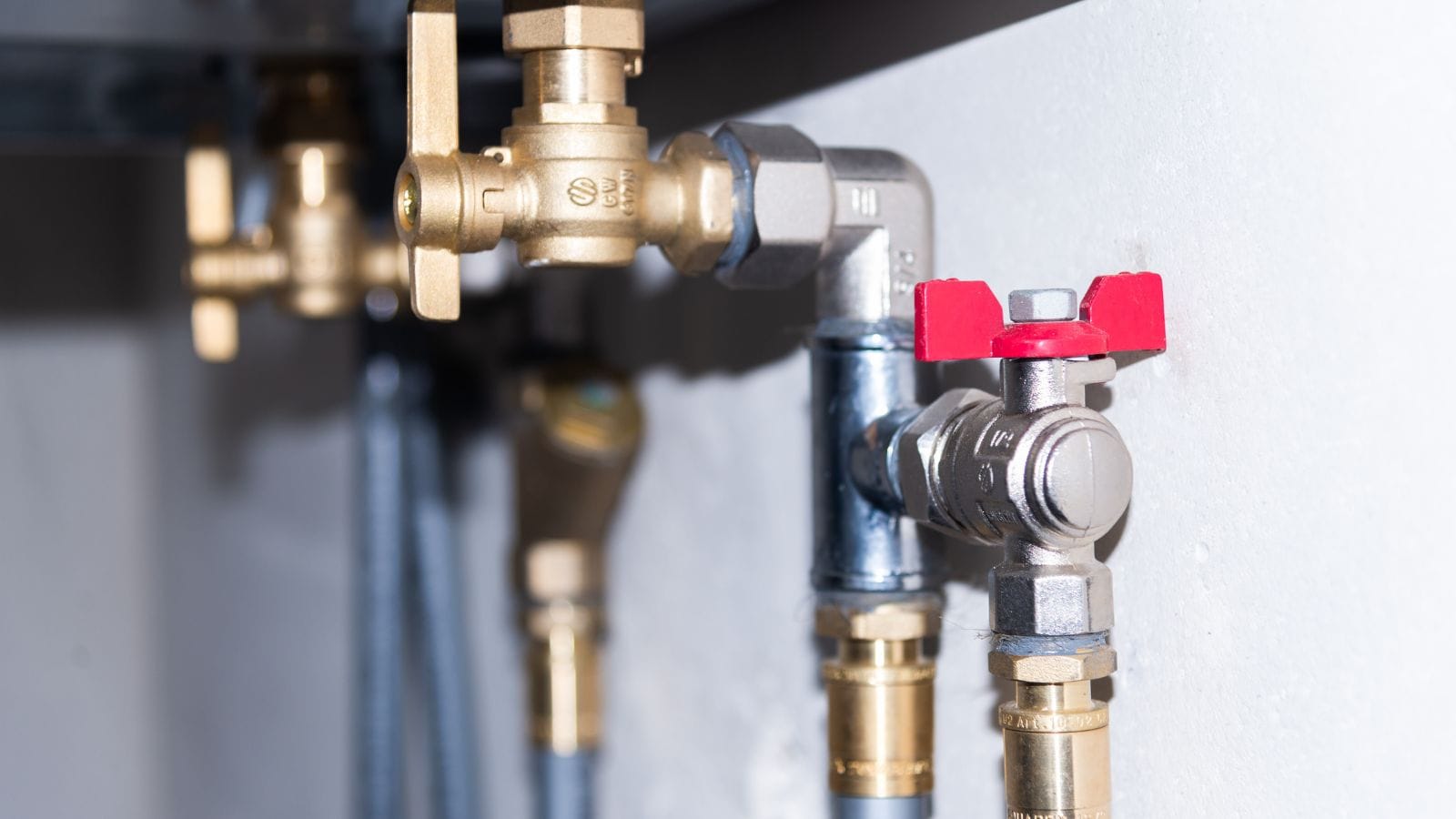 die casting valve installed on a heater for high temperature