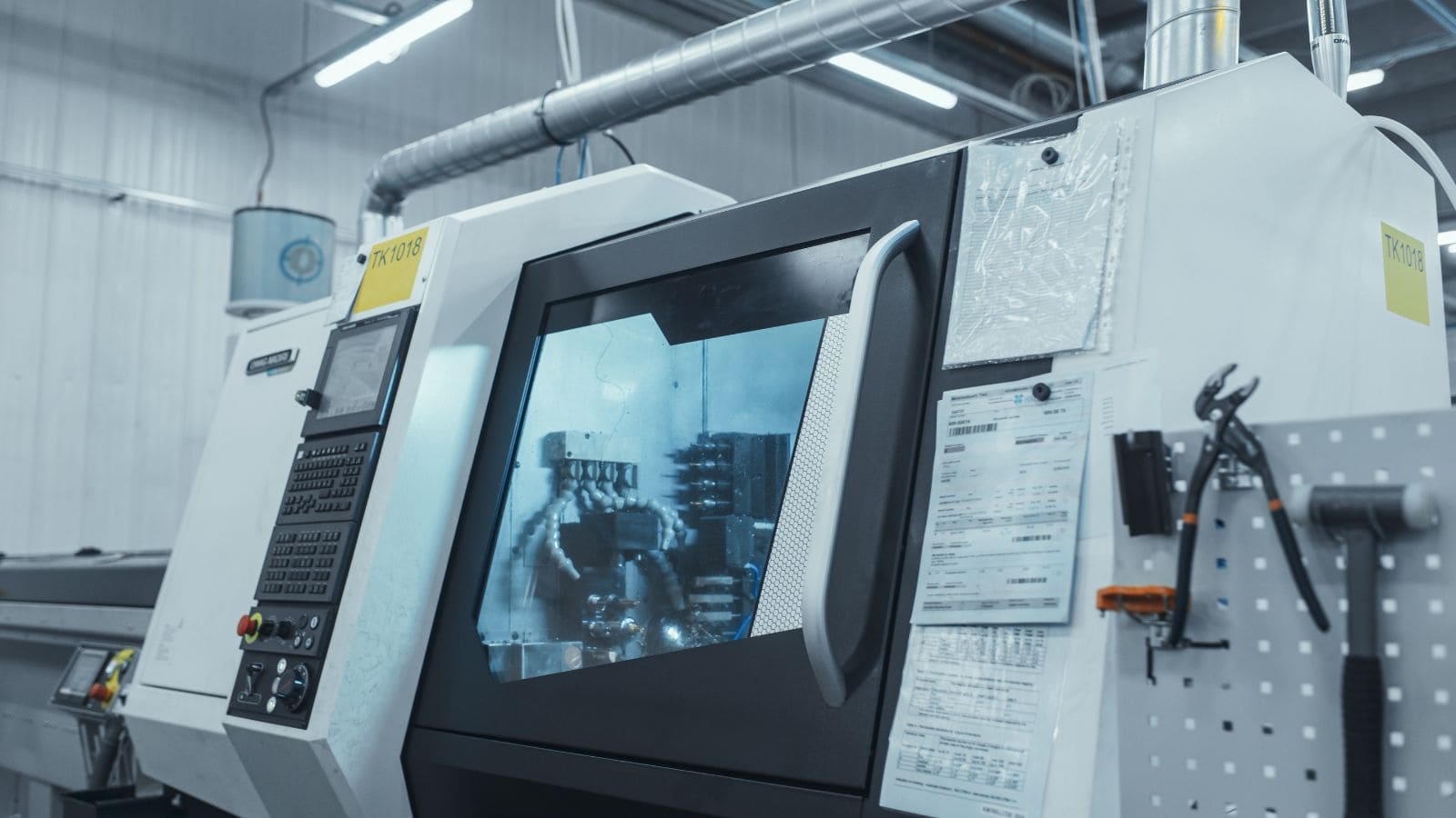 a CNC machine for lighting parts machining