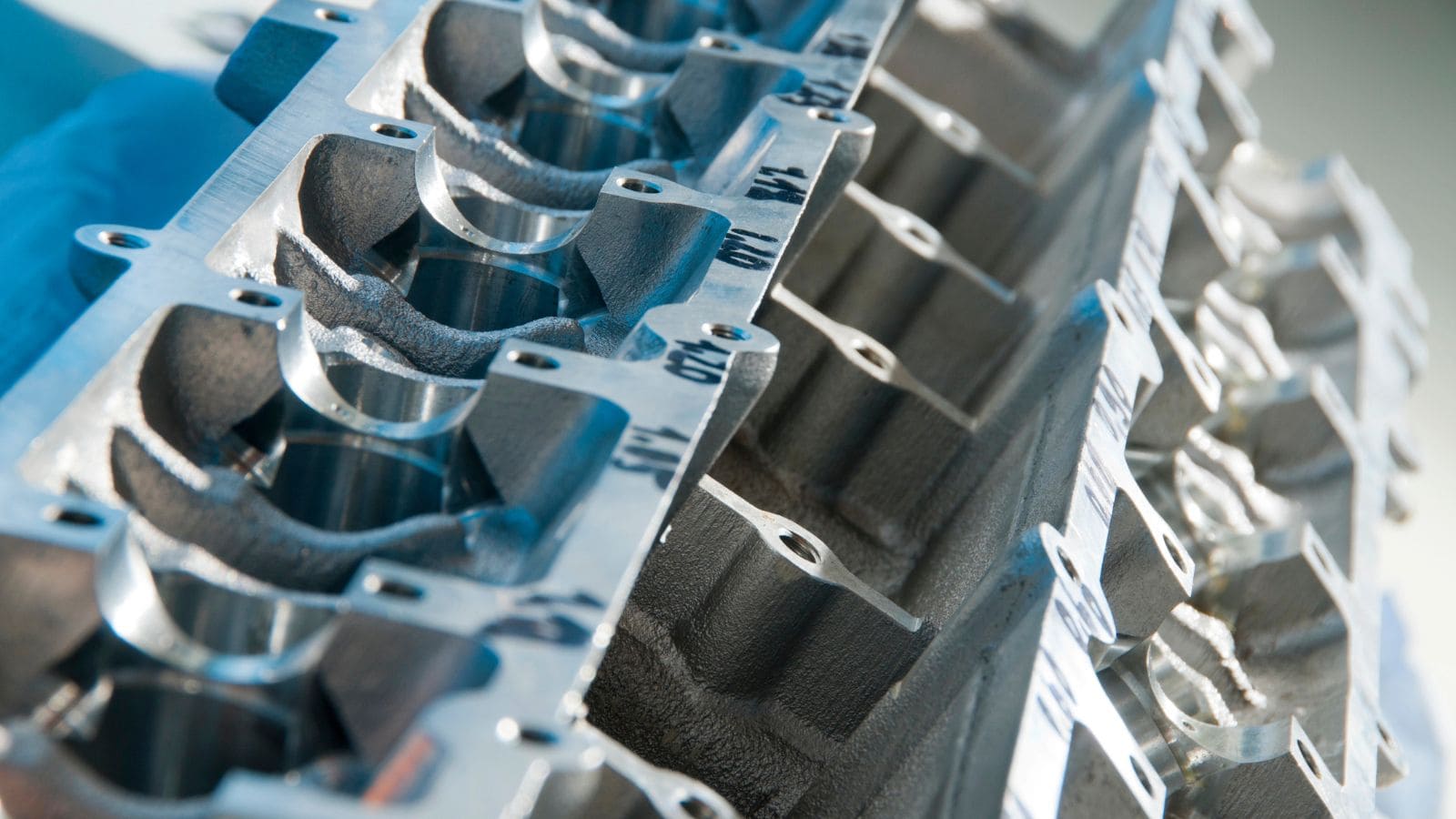 an aluminum engine block
