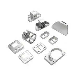 Collection of die casting mold parts for bathroom drain grates, including frames, covers, and mounting bases, used in manufacturing bathroom drainage systems.