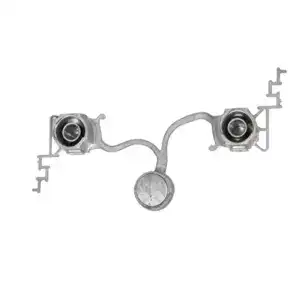 Precision zinc die casting mold for automotive parts with detailed features and complex design, used in manufacturing processes.