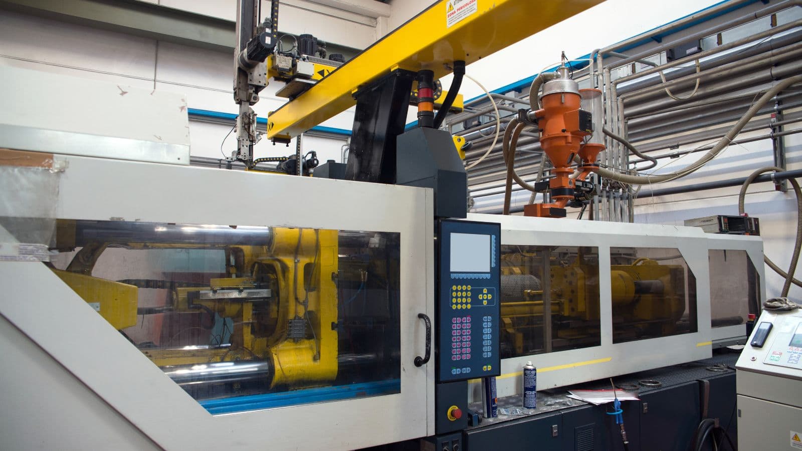 Industrial die casting machine used for low volume production of metal prototypes and small-batch parts at Moldie.