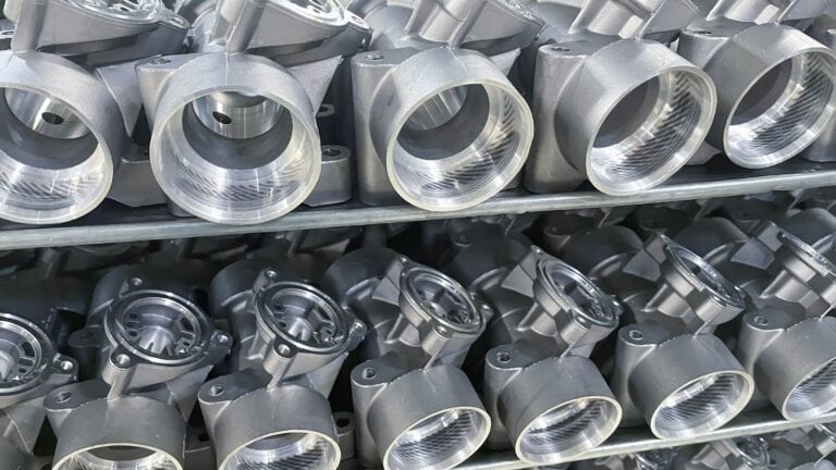 a small batch of die casting parts