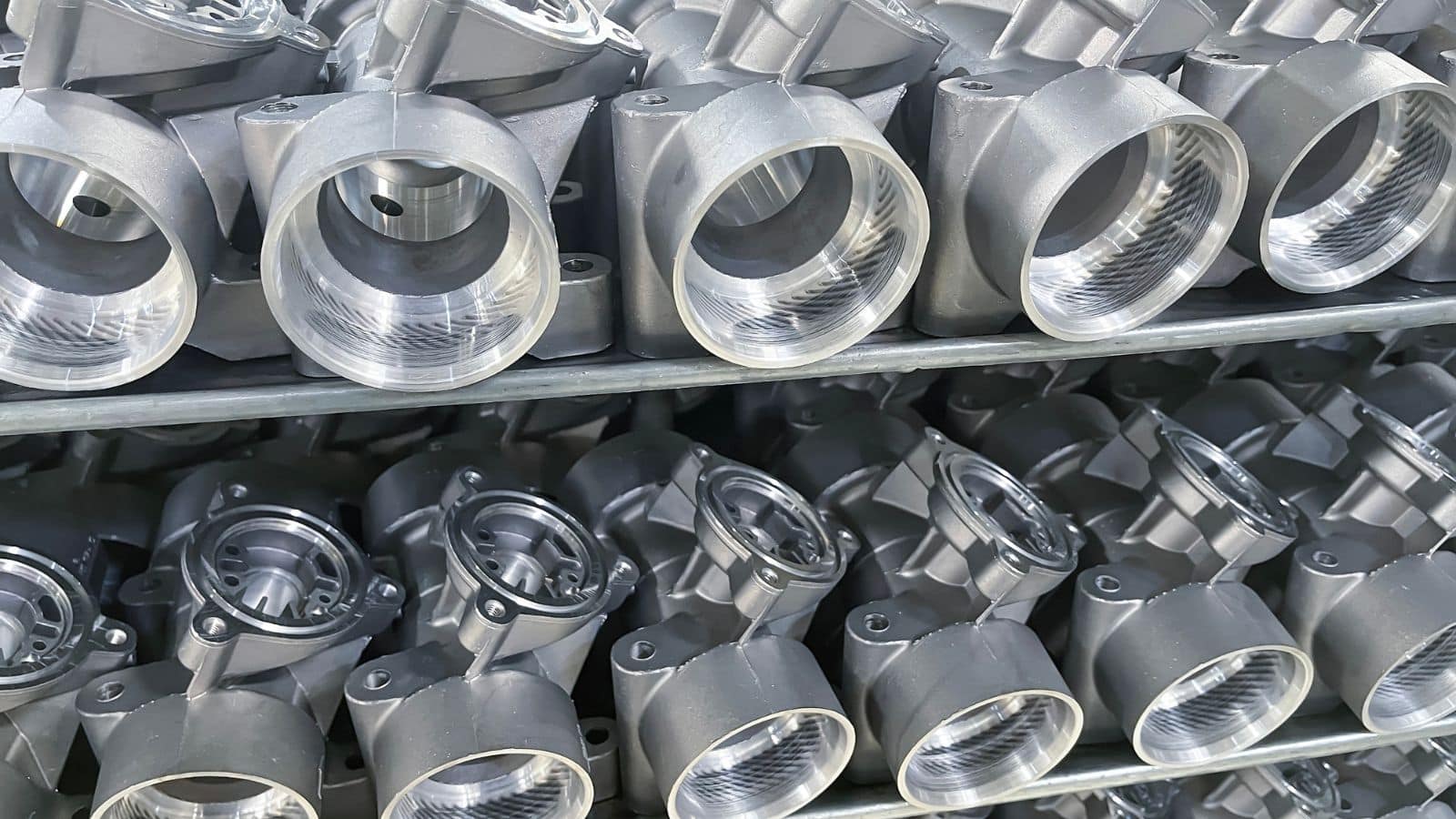 a small batch of die casting parts