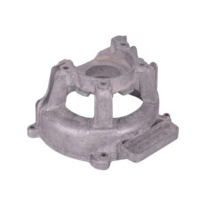 Cast metal lawn mower motor bracket mold for manufacturing replacement parts.