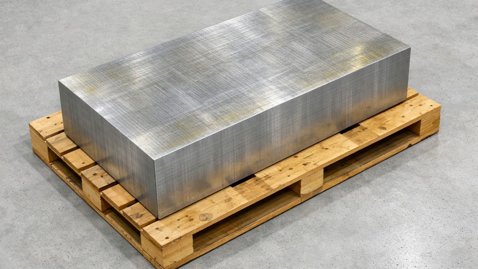 a block of tool steel used for die casting mold manufacturing